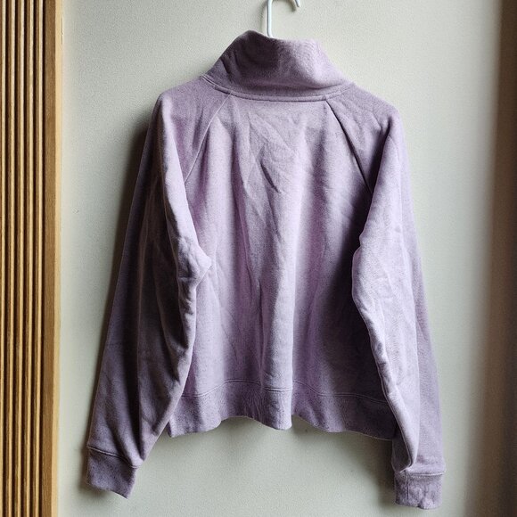 Under Armour Lavender Cowl Neck Cropped Sweatshirt Size XL - Picture 13 of 14